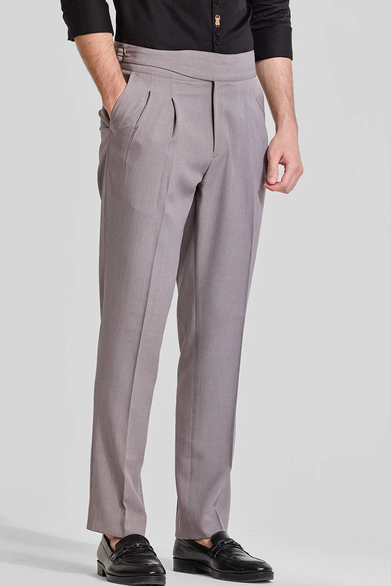 سنيتش Light Grey Gurkha Trousers